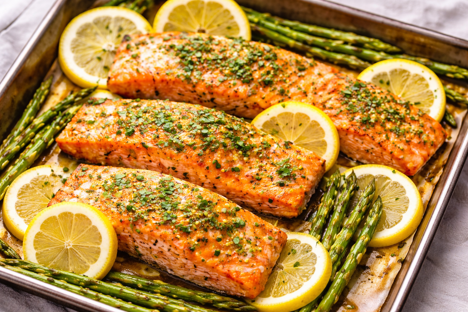 Juicy Lemon Garlic Salmon
