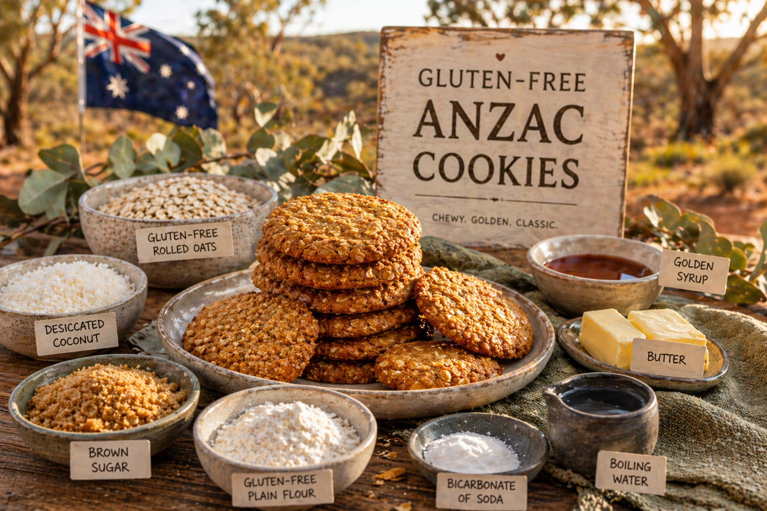 Gluten-Free Anzac Cookies from Australia