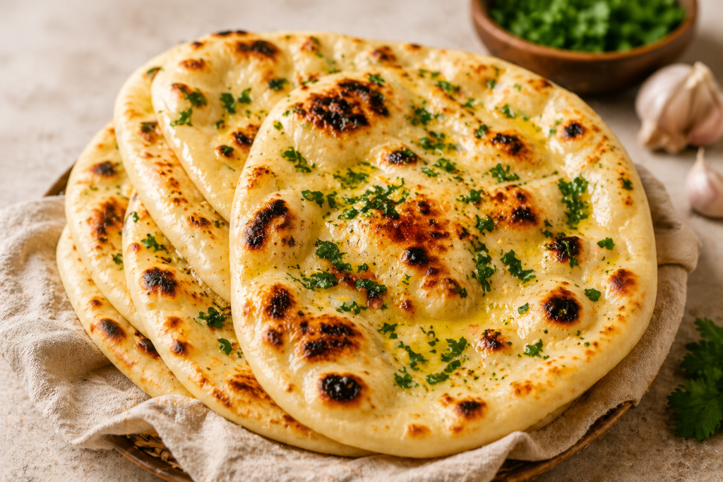 homemade naan bread