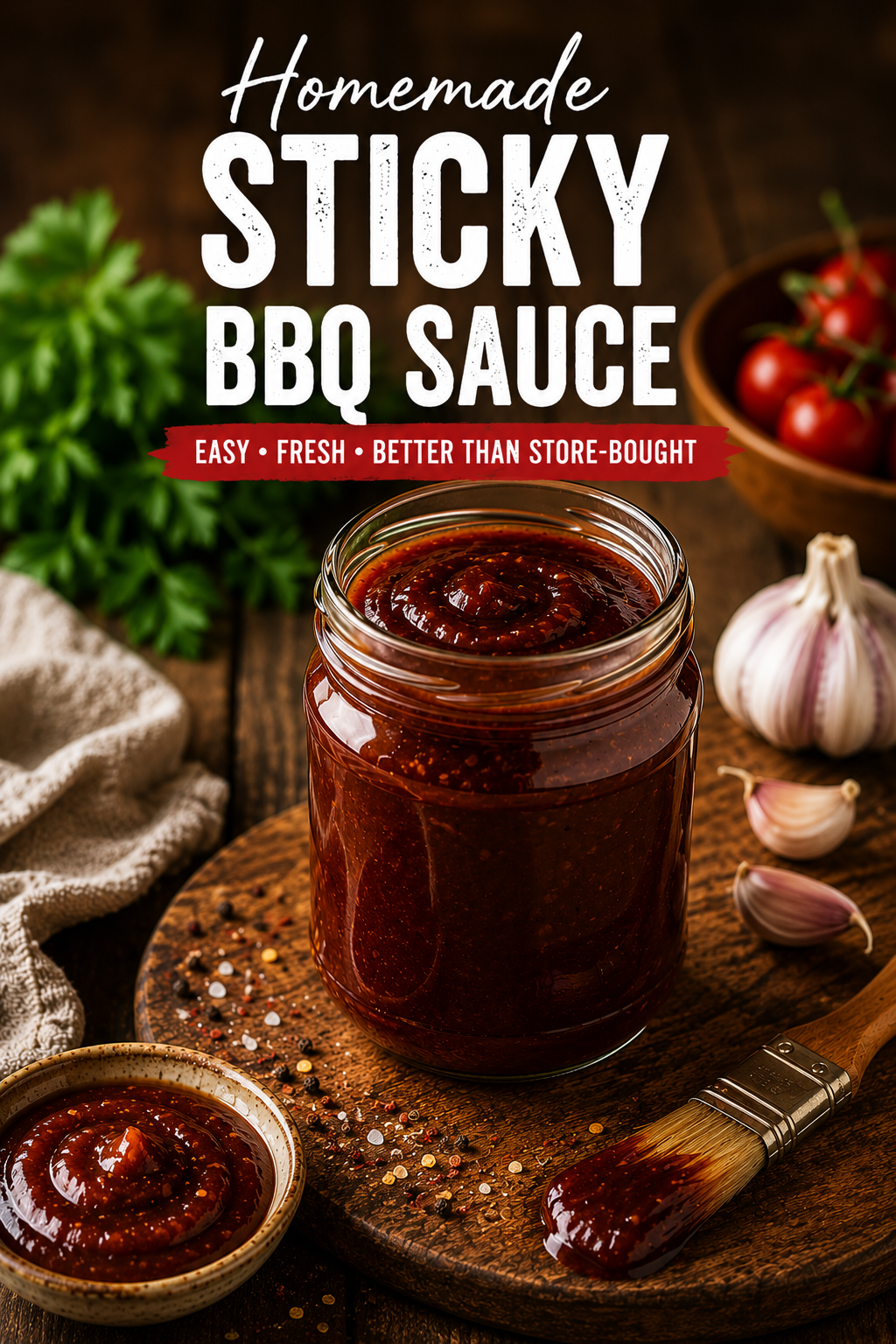 homemade sticky bbq sauce