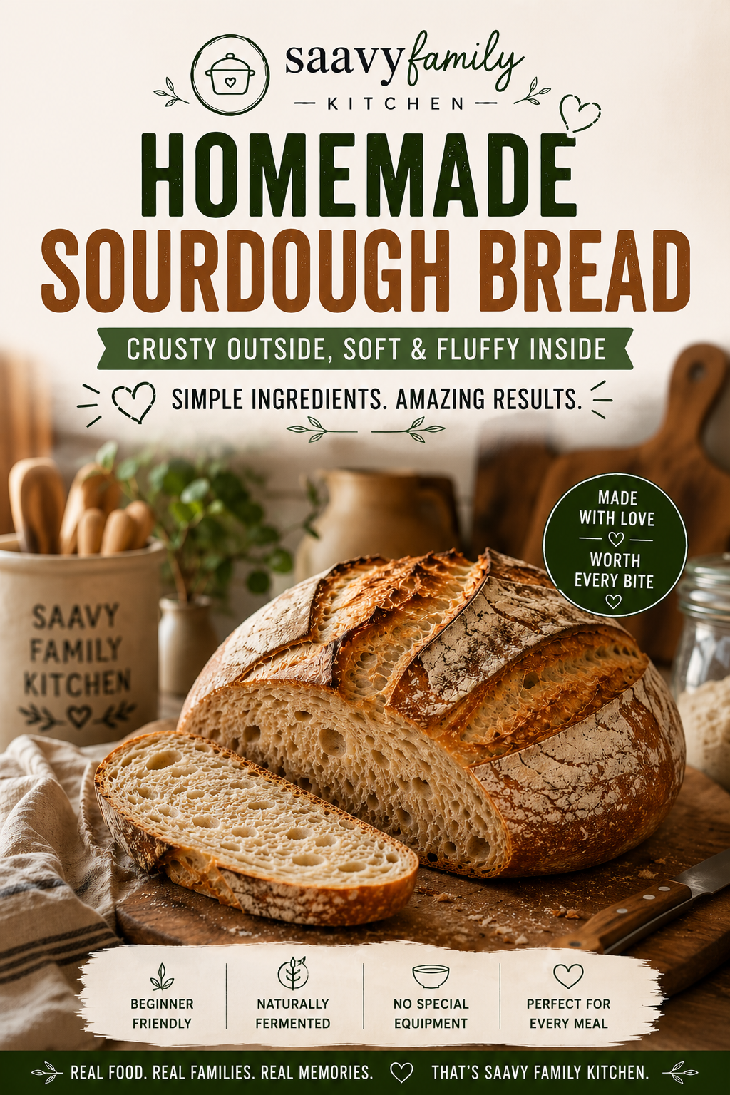 homemade sourdough bread