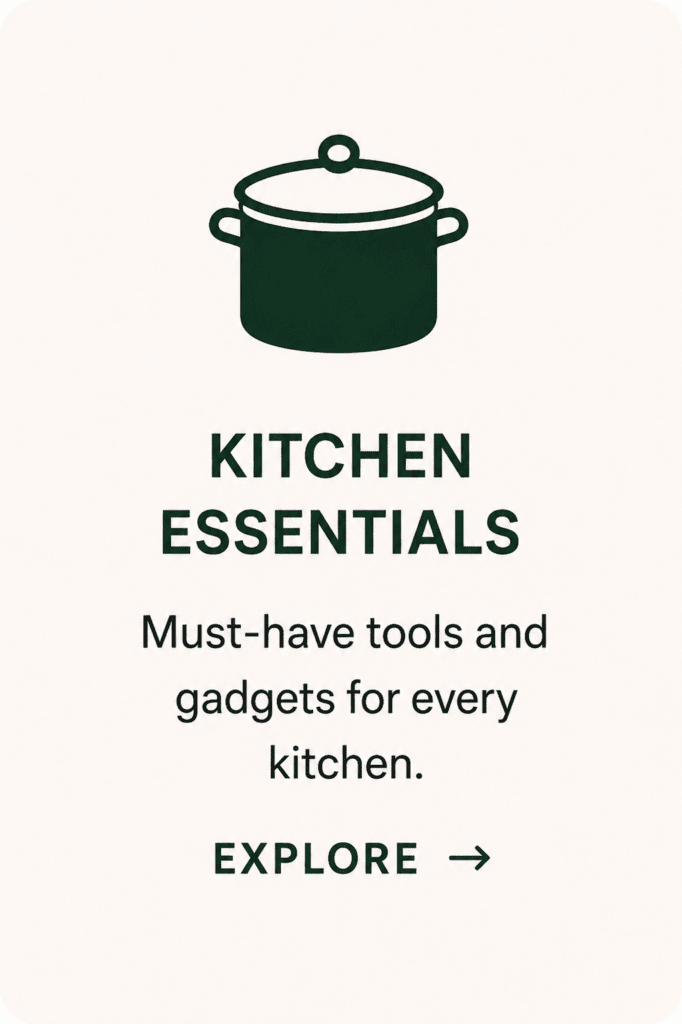 kitchen essentials button