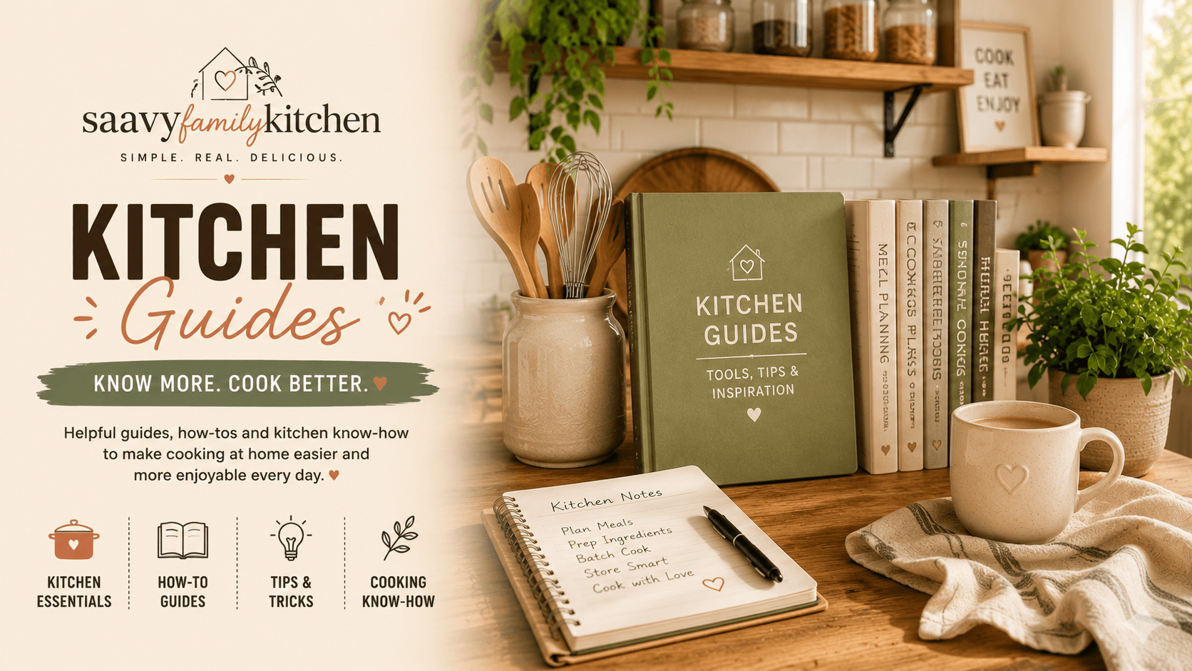 Guide To Kitchen Tutorial Kitchen Guides - Saavy Family Kitchen