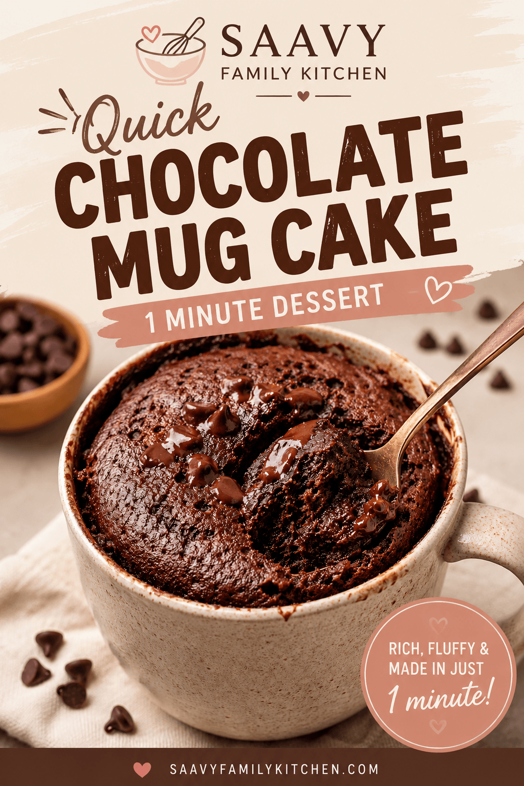 Chocolate mug cake