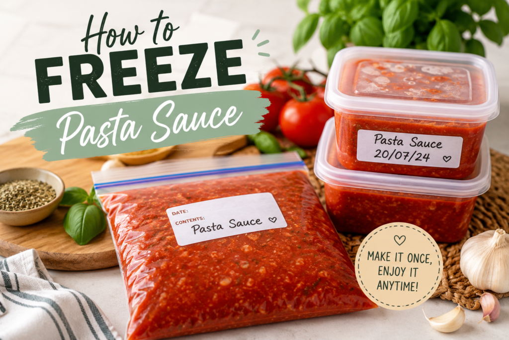 How to Freeze Pasta Sauce