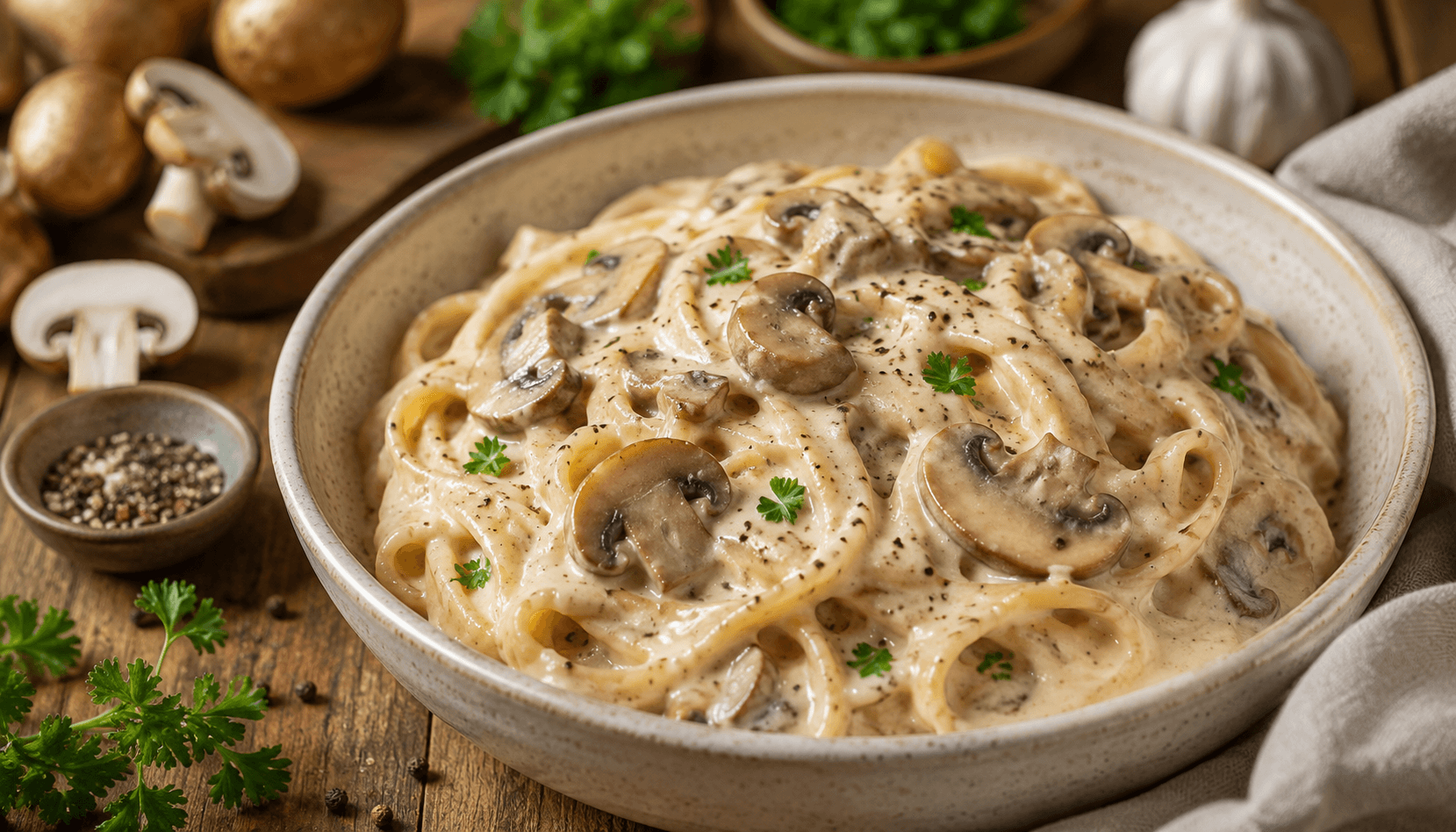 Creamy Mushroon Pasta Sauce