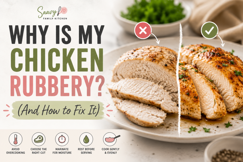 Why is my chicken rubbery?