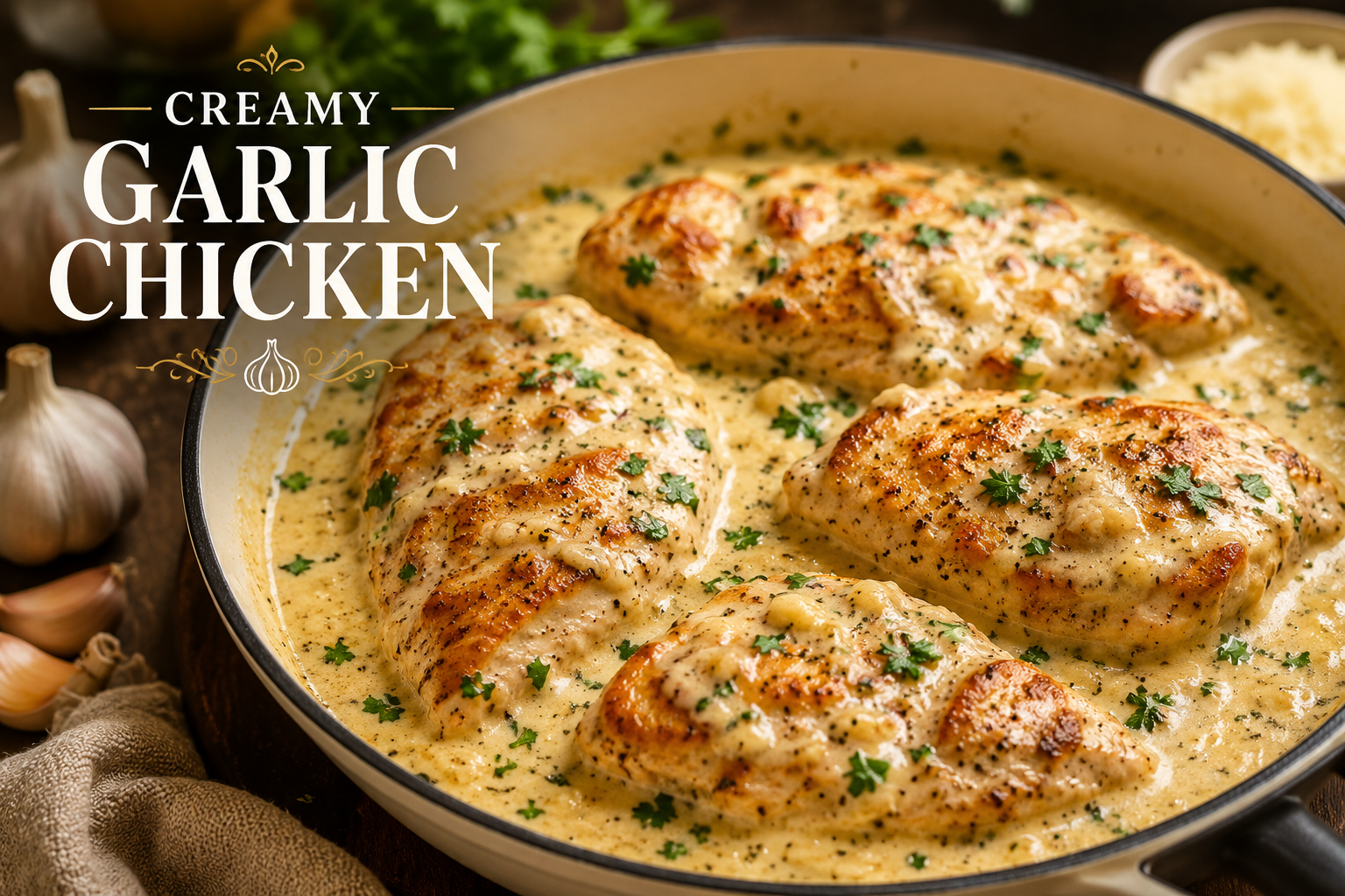 Creamy garlic Chicken