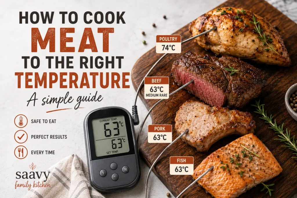 how to cook meat to the right temperature