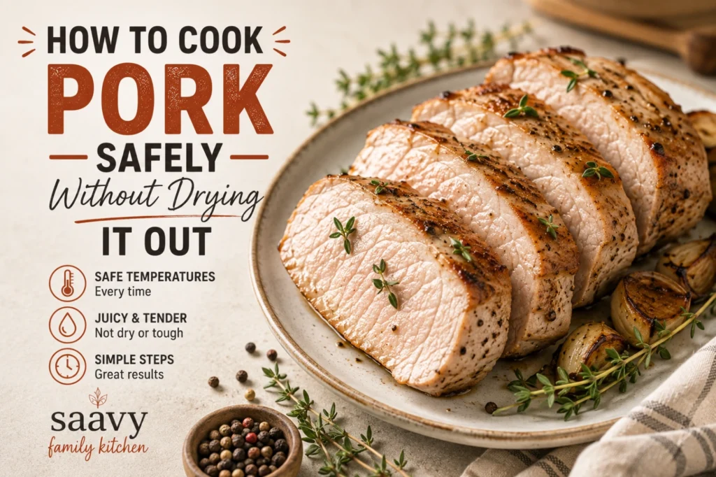 how to cook pork safely